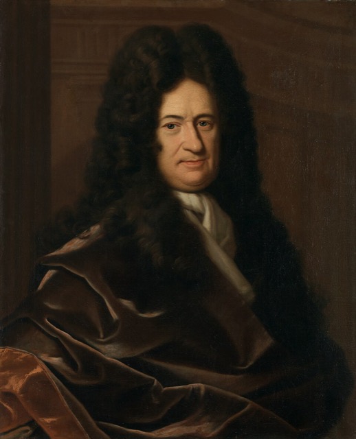 Retrato de Gottfried Wilhelm Leibniz, hacia 1695